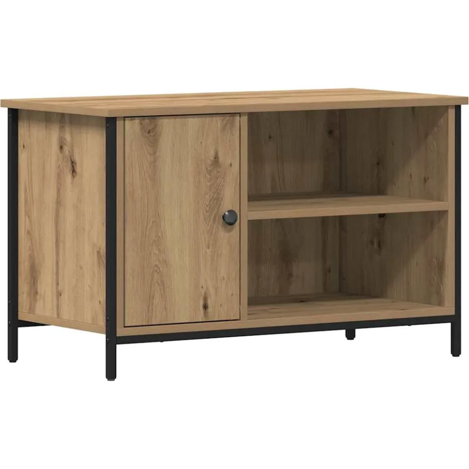 vidaXL TV-kast 80 x 40 x 50 cm artisanaal eikenkleurig Bewerkt hout, foto 3