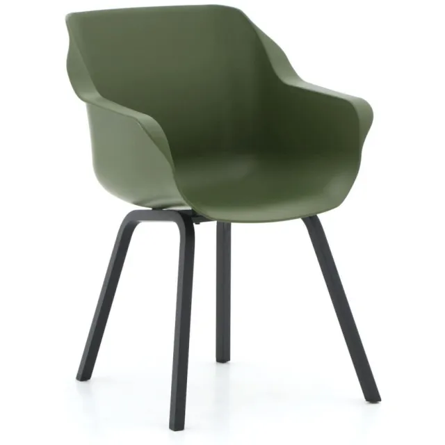 Hartman tuinmeubelen Hartman Sophie Element dining tuinstoel Groen