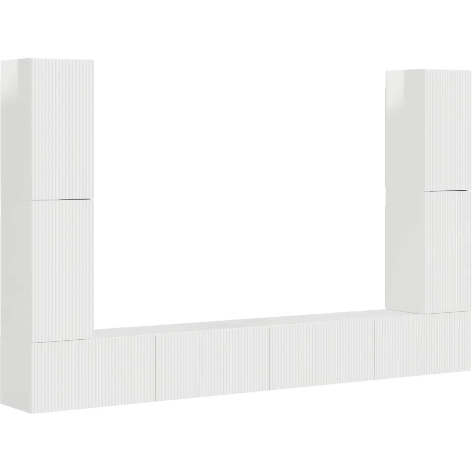 vidaXL Tv-meubelset 8 st 31 x 30 x 60 cm Hoogglans wit, foto 3