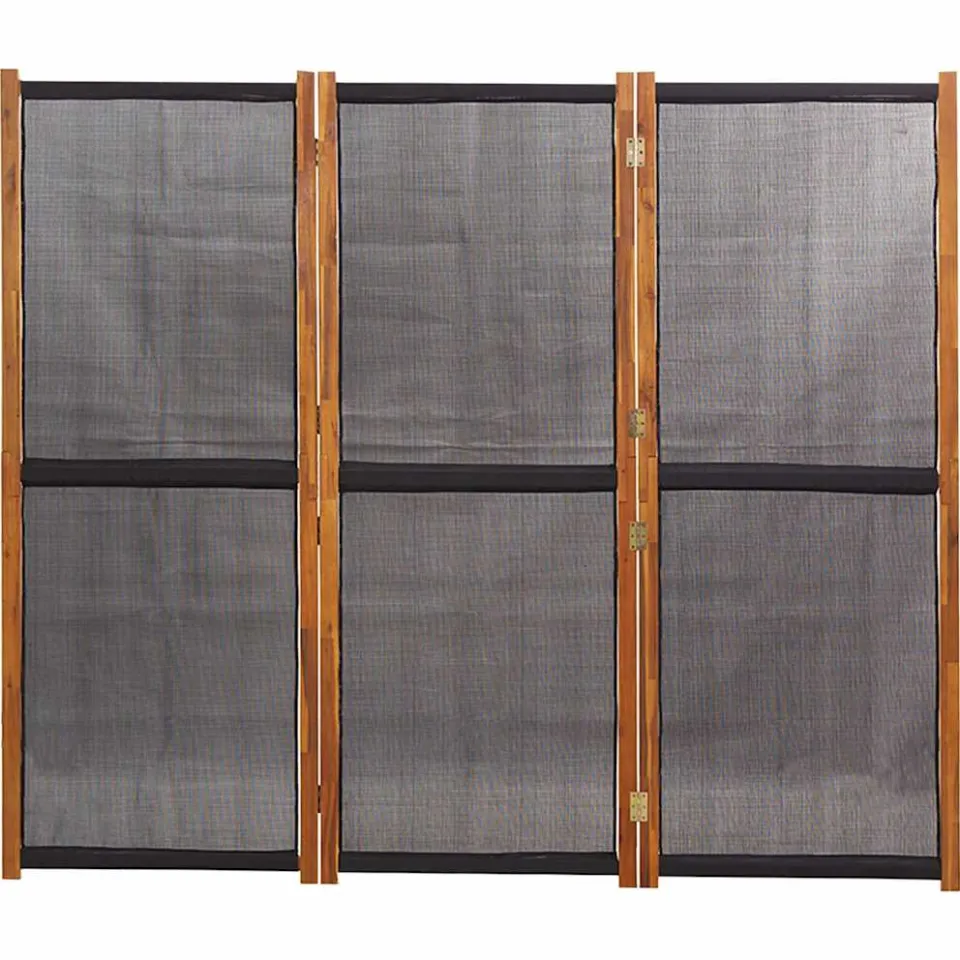 vidaXL Kamerscherm met 3 panelen 210x180 cm zwart, foto 4