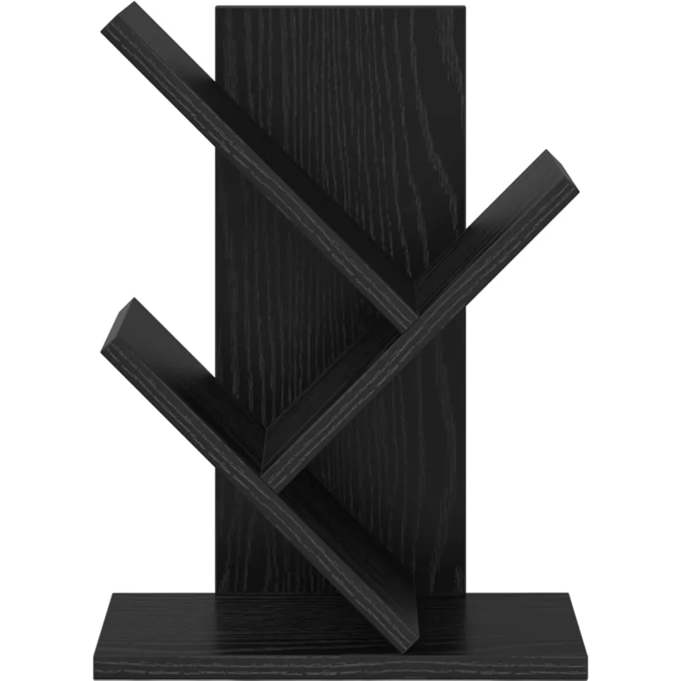 vidaXL Boomvormige boekenplank met 3 planken 30 x 18 x 40 cm zwart, foto 4