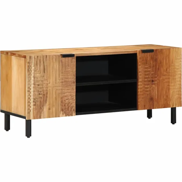 vidaXL TV-kast 105x33x46 cm massief acaciahout Bruin