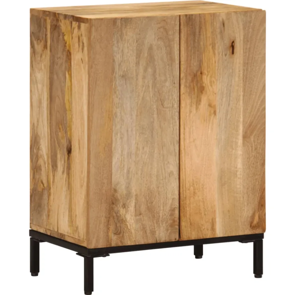 vidaXL Dressoir 53x35x72 cm massief mangohout bruin, foto 4