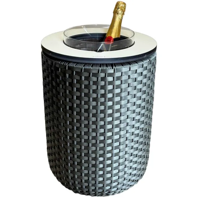 COOTAB Cooler Table 4-in-1 Loungetisch mit Acryl-Kühler London 50 cm antraciet