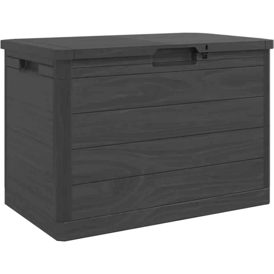 vidaXL Kussenbox 77,5x44,5x53 cm polypropeen antracietkleurig Anthraciet