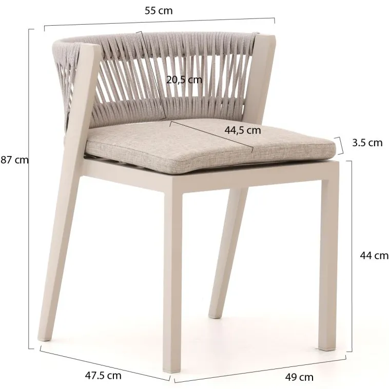 Manifesto Furniture Manifesto Borsea balkonset 3-delig taupe, foto 2