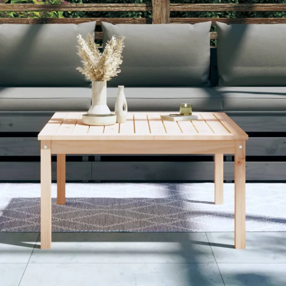 vidaXL Tuintafel 82,5x82,5x45 cm massief grenenhout bruin, foto 3