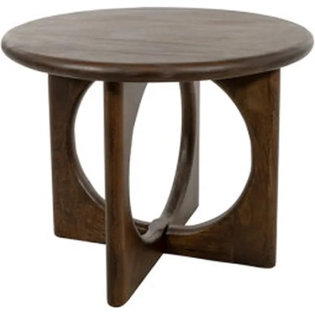 MySons Salontafel Zodiac rond mangohout Ø60 cm - Walnoot walnoot walnoot