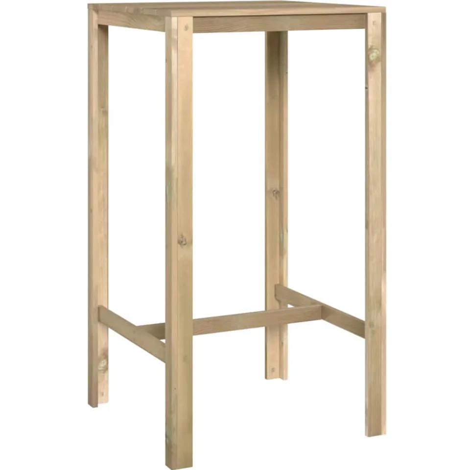 vidaXL Bartafel 60x60x110 cm geïmpregneerd grenenhout bruin, foto 3