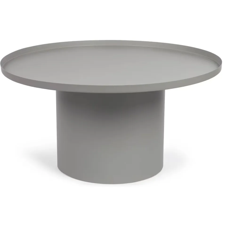 Kave Home Fleksa ronde salontafel grijs
