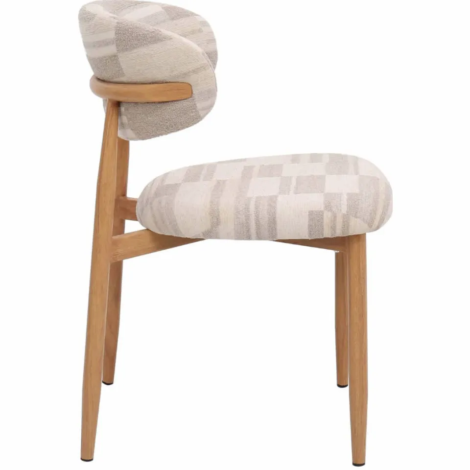Giga Meubel Skara eetkamerstoel greige beige/eiken, foto 7