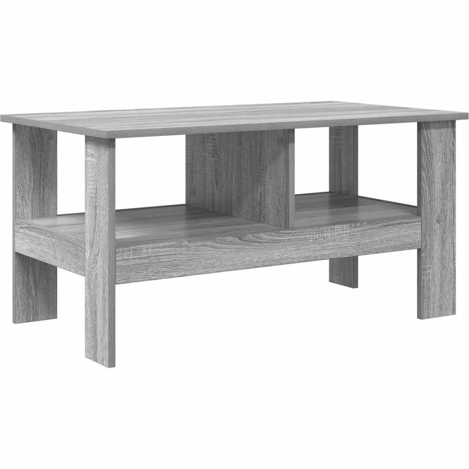vidaXL Salontafel Grijs Sonoma 90 x 50 x 45 cm Bewerkt hout, foto 3