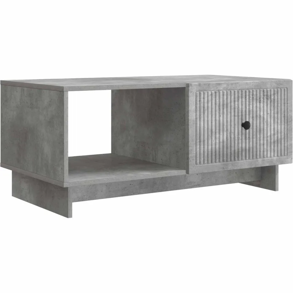 vidaXL Salontafel Betongrijs 90 x 50 x 40 cm Bewerkt hout grijs, foto 3
