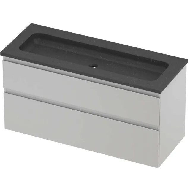 Proline Rollo Badmeubelset Hardsteen Elegant Centraal 120x46x62 cm Blue Stone Glans Wit