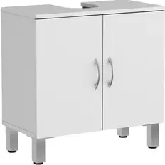 Baseline - Praxis Eigen Merk Baseline Wastafelonderkast Essenziale 60cm - Wit Mat - Met 2 Deuren