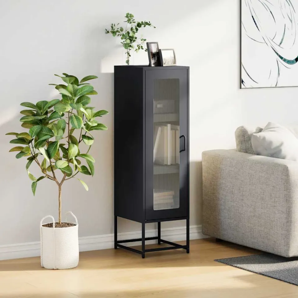 vidaXL Hoge kast 36x39x123 cm koudgewalst staal antracietkleurig, foto 2