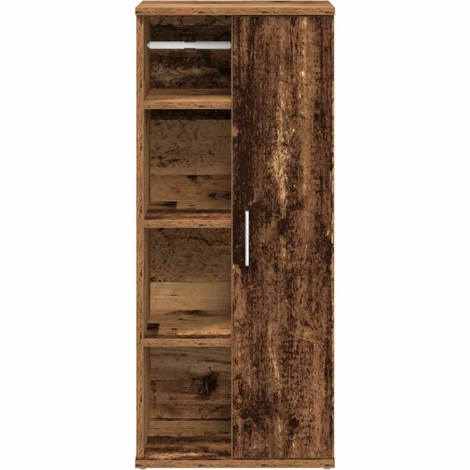 vidaXL Badkamerkast met rolhouder 39x22x90 cm oud houtkleurig bruin, foto 3