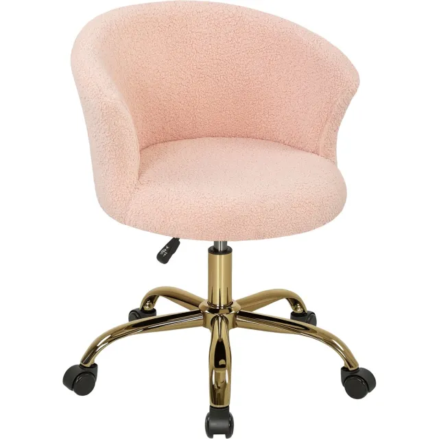 Vinsetto Bureaustoel-58x56x76cm-Polyester-Roze