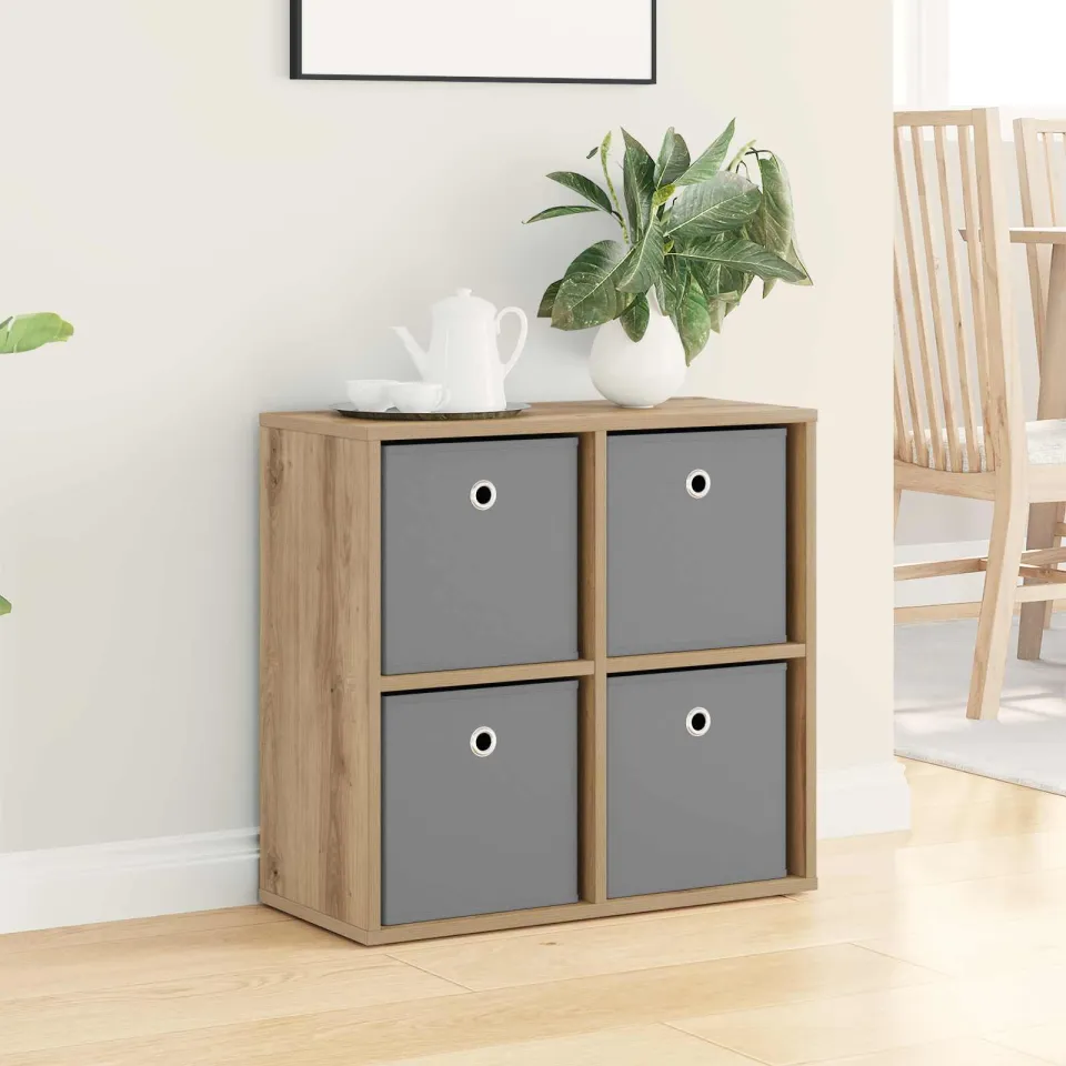 vidaXL Dressoir Artisan Eiken 59,5 x 27 x 57 cm, foto 4