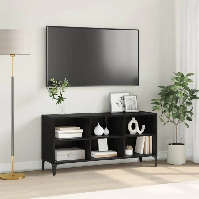 vidaXL Tv-meubelset Zwart 103,5 x 30 x 50 cm Geconstrueerd hout