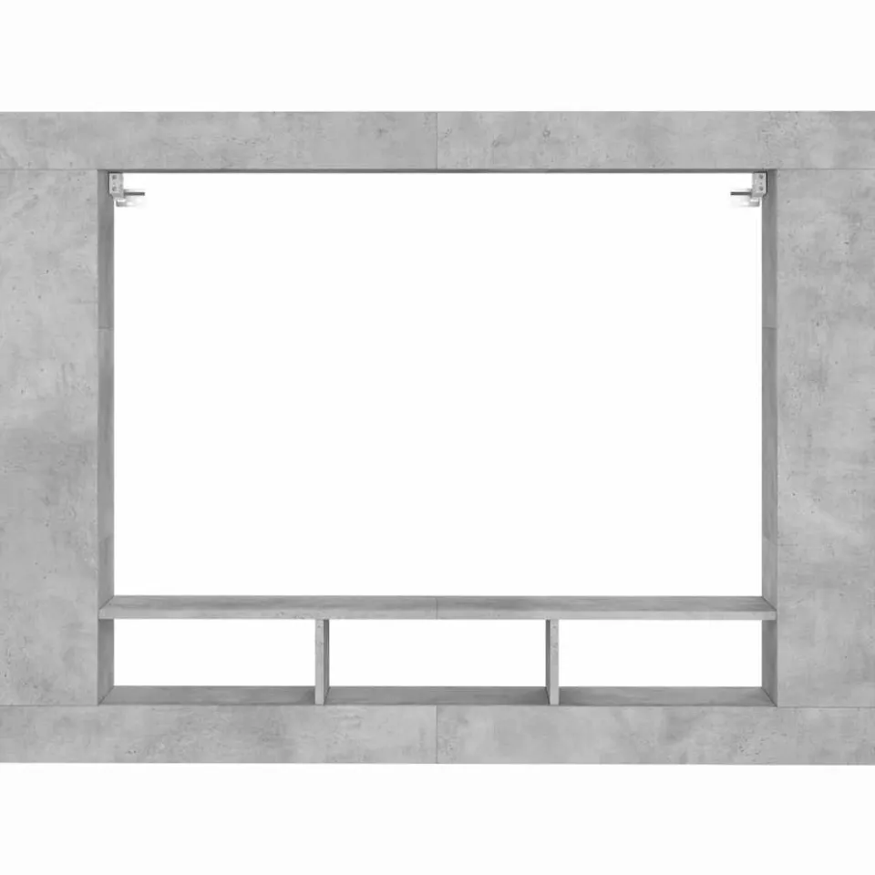 vidaXL Tv-meubel 152x22x113 cm bewerkt hout betongrijs