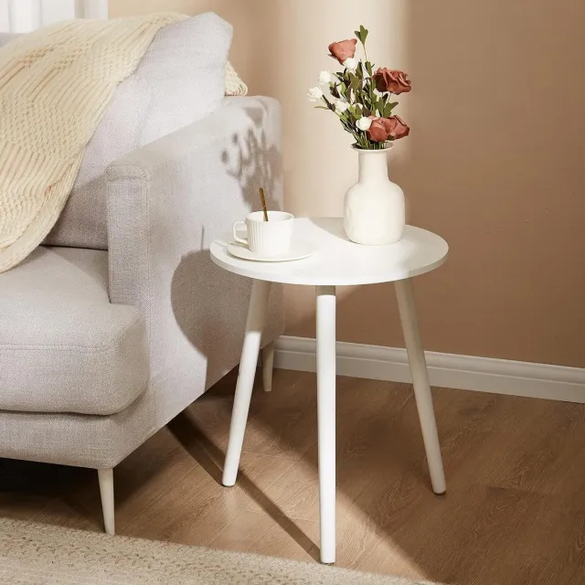 Cosensi Houten bijzettafels Ø 42 x 52 cm voor woonkamer en slaapkamer Any