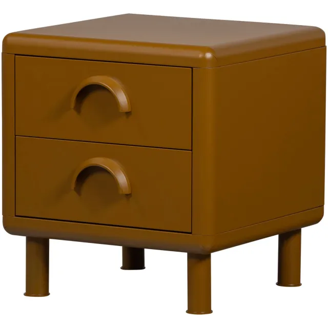 WOOOD Rune ladekast met 2 lades honinggeel honey yellow