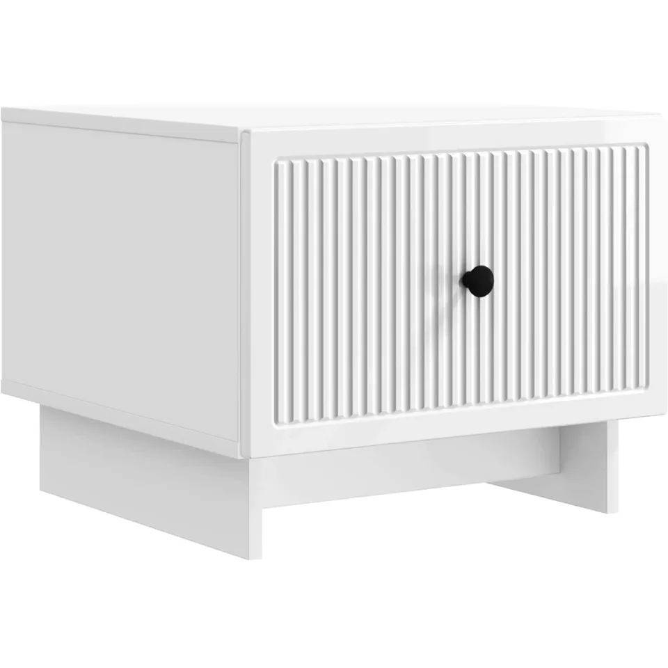 vidaXL Salontafel Hoogglans Wit 49 x 50 x 40 cm Bewerkt hout, foto 3