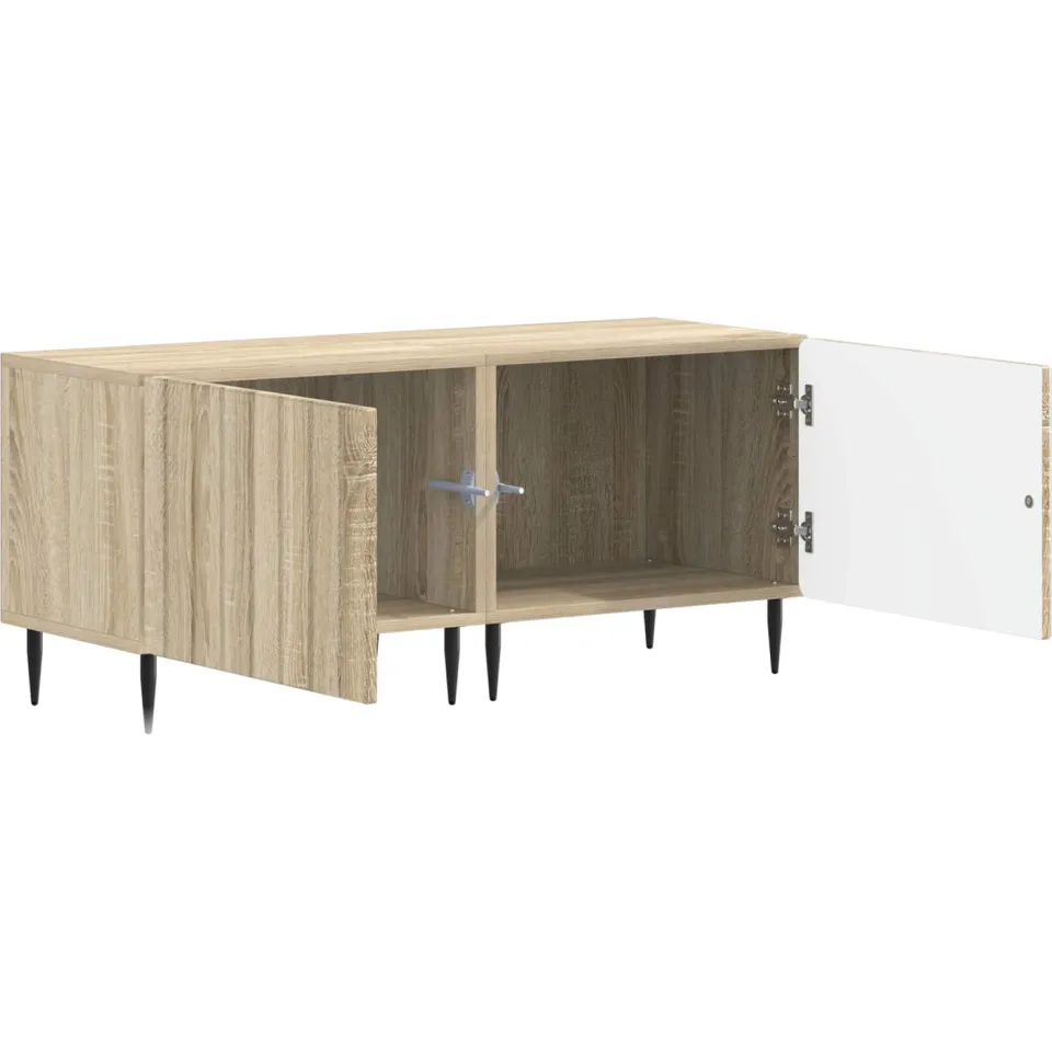 vidaXL Tv-meubel Sonoma Eiken Bewerkt hout Bruin