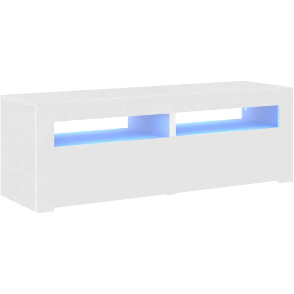 vidaXL Tv-meubel met LED-verlichting 120x35x40 cm wit