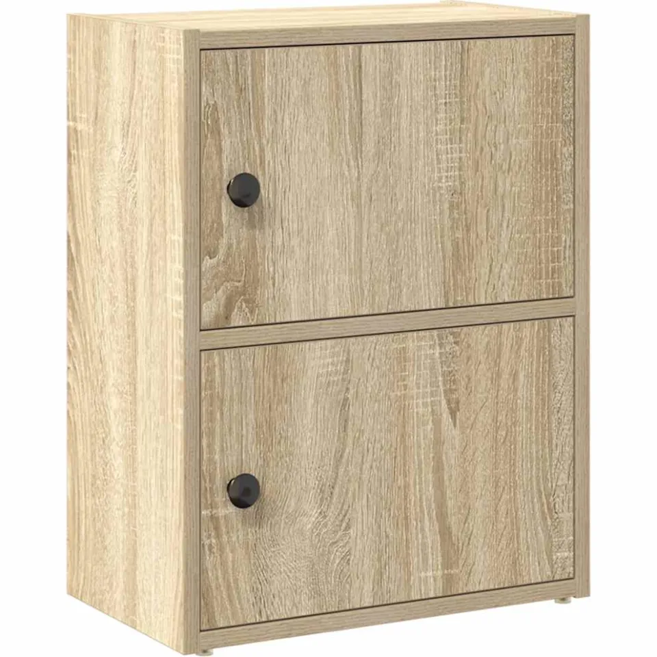 vidaXL Boekenkast 40x24x52 cm bewerkt hout sonoma eikenkleurig, foto 3