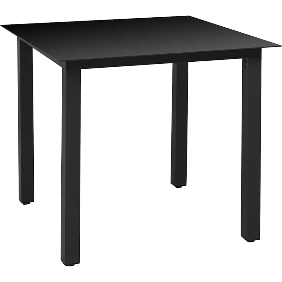 vidaXL 5-delige Tuinset aluminium zwart, foto 4