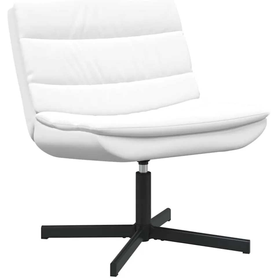 vidaXL Draaistoel Wit 63 x 75 x 76 cm Kunstleer, foto 3