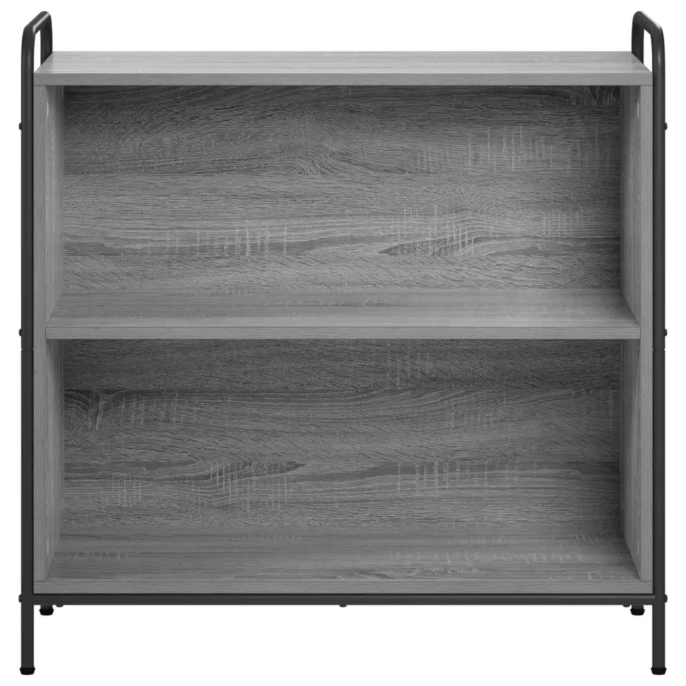 vidaXL Boekenkast 80 x 33 x 80 cm Bewerkt hout Grijs Sonoma