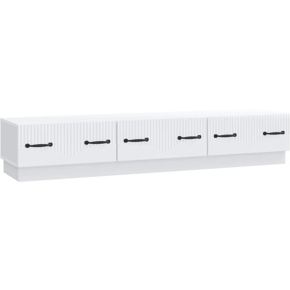 vidaXL TV-kast met lade Wit 147 x 34,5 x 27 cm Bewerkt hout, foto 3