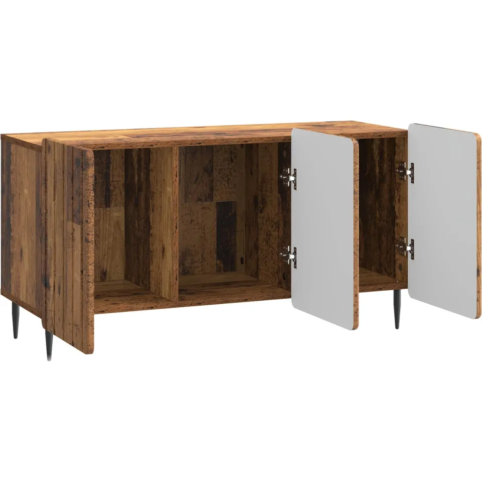 vidaXL TV-kast 99 x 34,5 x 52 cm Oud hout Bewerkt hout bruin, foto 4