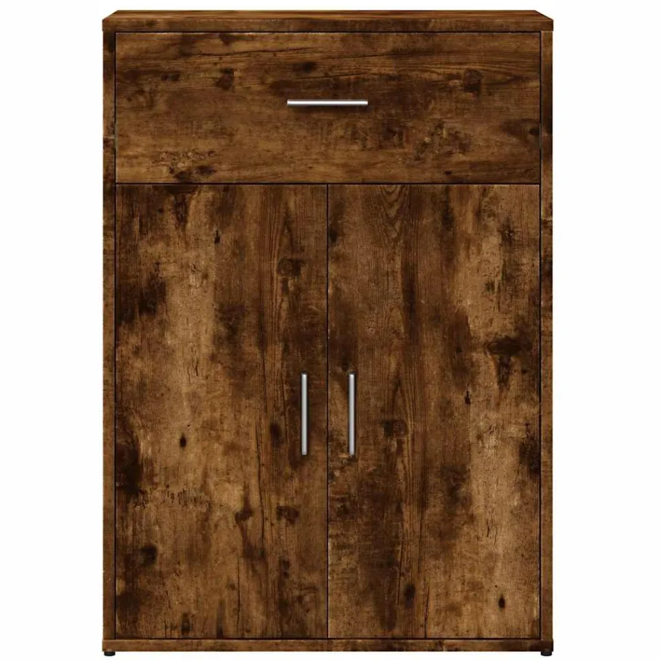 vidaXL Dressoir 60x30x84 cm bewerkt hout gerookt eikenkleurig, foto 3