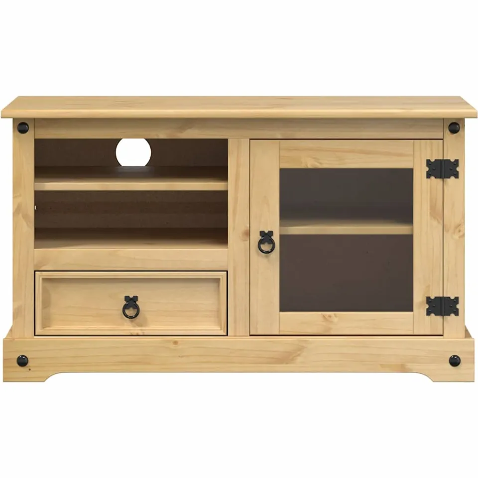 vidaXL Tv-meubel Corona 100x45x58 cm massief grenenhout bruin, foto 4