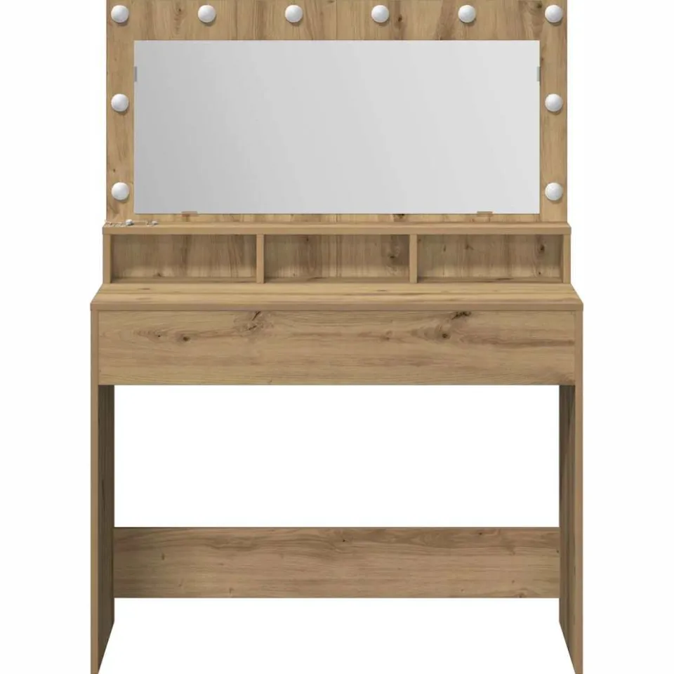 vidaXL Plafondtafel Artisan Eiken 100 x 41 x 135 cm Bewerkt hout, foto 3