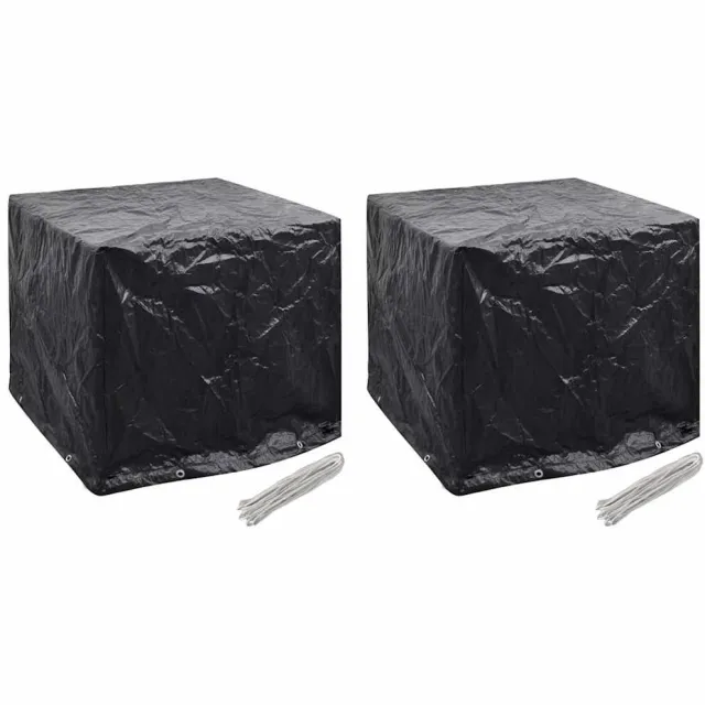 vidaXL Waterreservoirhoezen 2 st 8 ogen 116x100x120 cm Zwart
