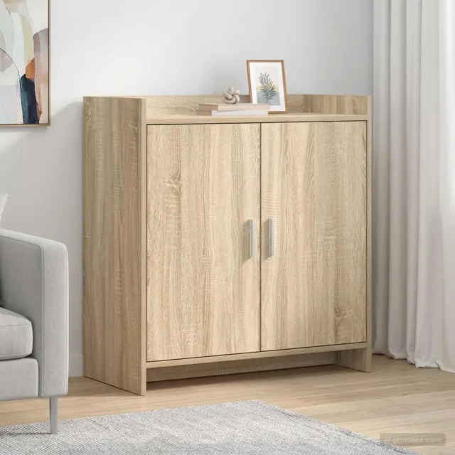 vidaXL Dressoir Sonoma Eiken 72 x 36 x 80 cm Bewerkt hout Bruin