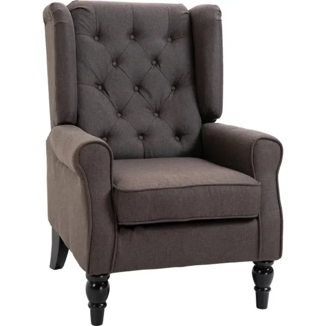 GranMaison Fauteuil - Relaxstoel - Relaxfauteuil - Stoel - Met armleuning - Voor één Persoon - Bruin