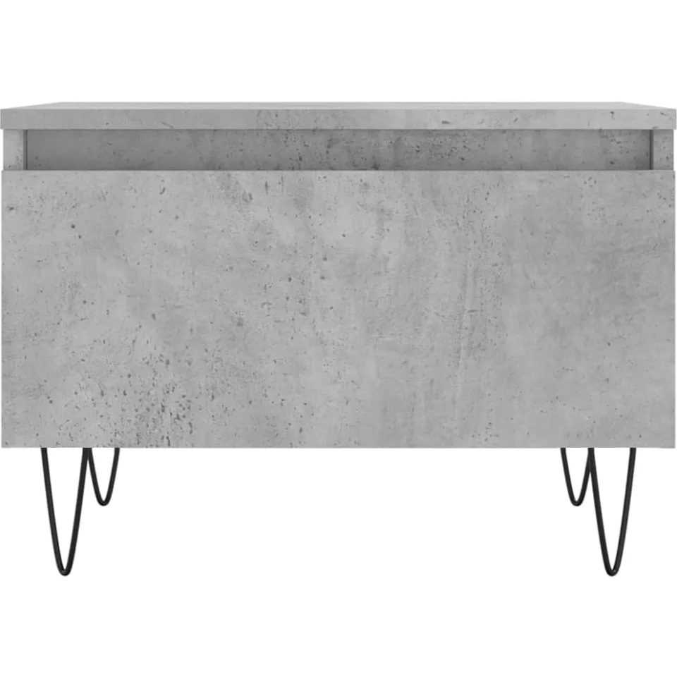 vidaXL Salontafels 2 st 50x46x35 cm bewerkt hout betongrijs grijs, foto 4