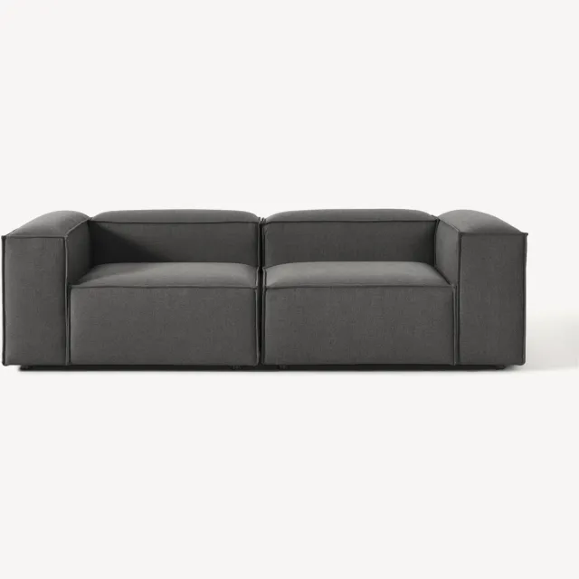 Westwing Collection Modulaire bank Lennon (3-zits) Antraciet