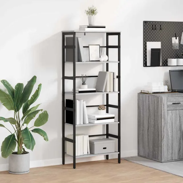 vidaXL Boekenkast 4-laags 60 x 29,5 x 149 cm Bewerkt hout Sonoma Eiken, foto 2