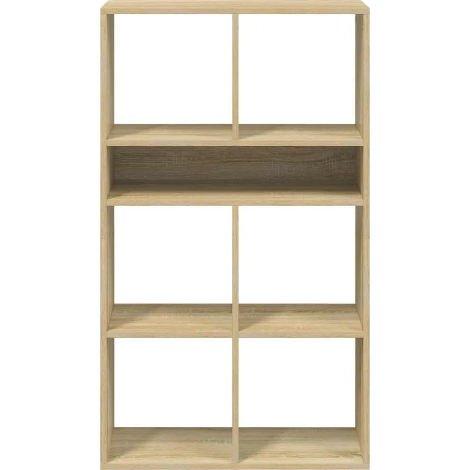 vidaXL Boekenkast 66x31x112 cm bewerkt hout sonoma eikenkleurig, foto 4
