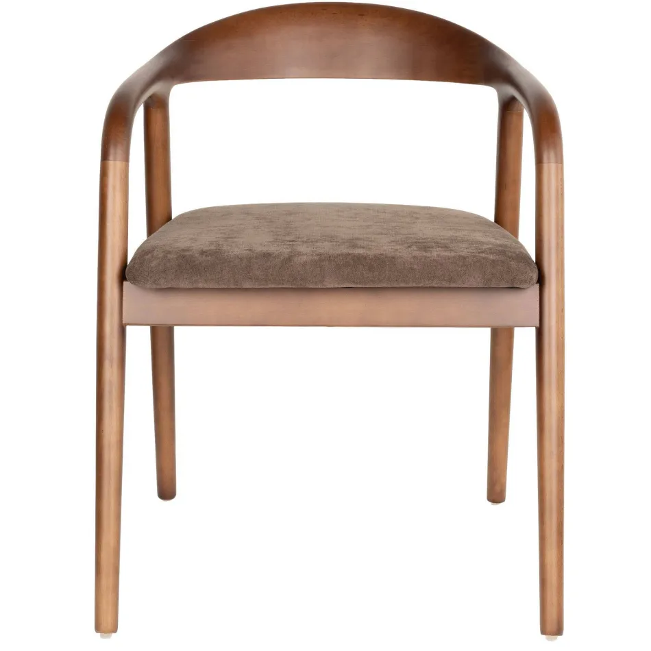 Housecraft Living Melody eetkamerstoel met armleuningen bruin, foto 2