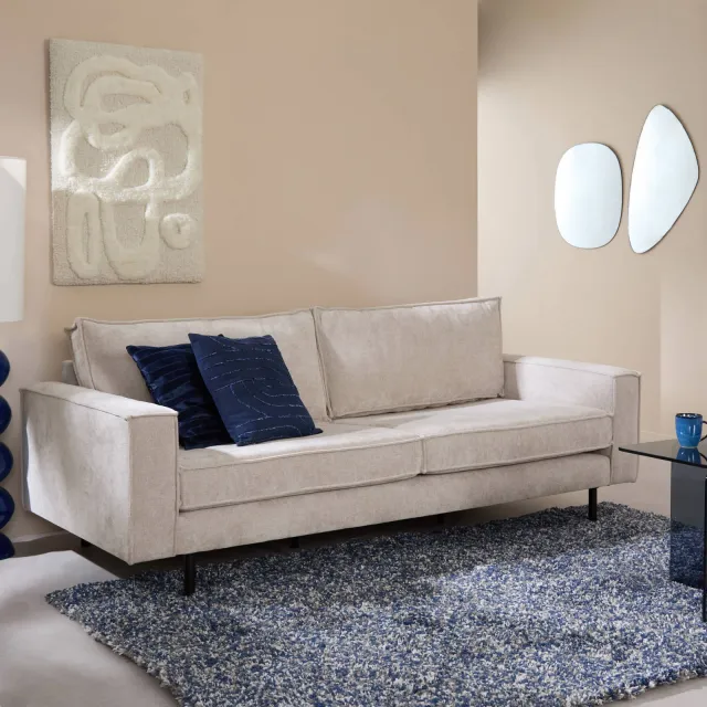 NOUS Living Lexington 3-zitsbank rebel beige, foto 2