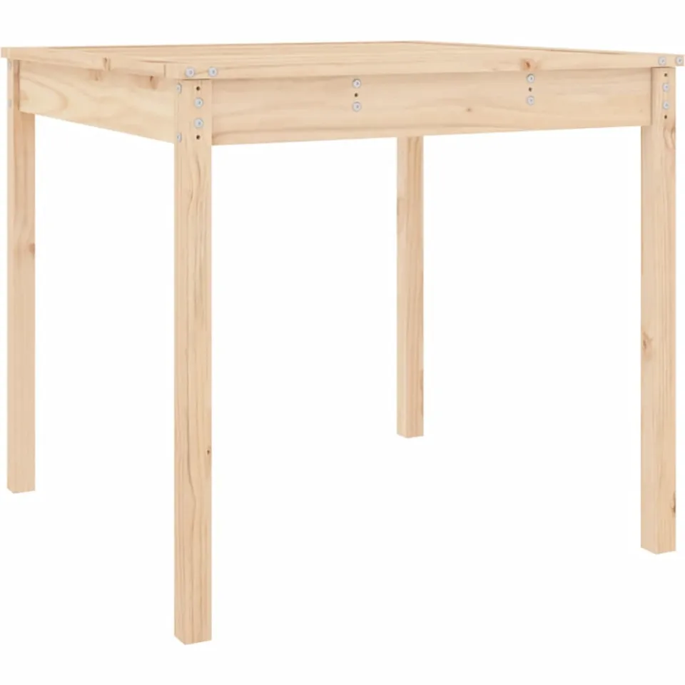 vidaXL Tuintafel 82,5x82,5x76 cm massief grenenhout Bruin