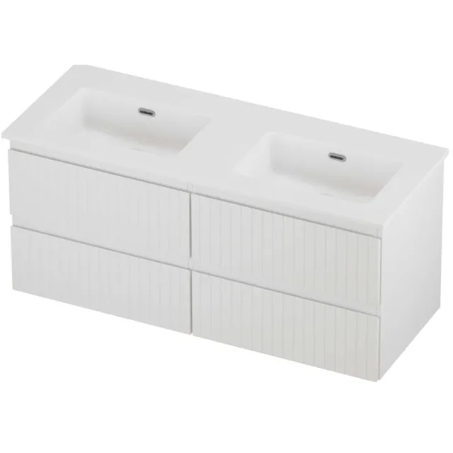 Proline Tribute Badmeubelset Porselein Elegant 4 Laden 120x46x54 cm Mat White Mat Wit